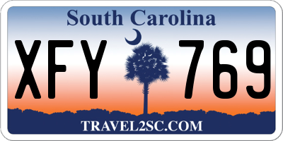SC license plate XFY769