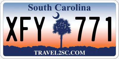SC license plate XFY771