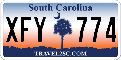SC license plate XFY774