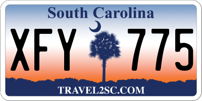 SC license plate XFY775