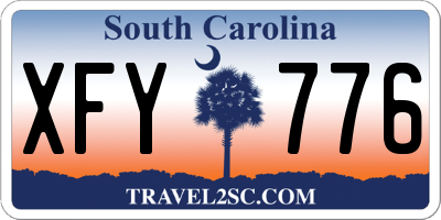 SC license plate XFY776