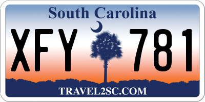 SC license plate XFY781