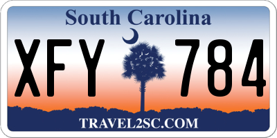 SC license plate XFY784
