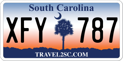 SC license plate XFY787