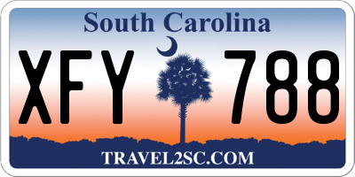 SC license plate XFY788