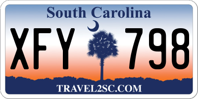 SC license plate XFY798