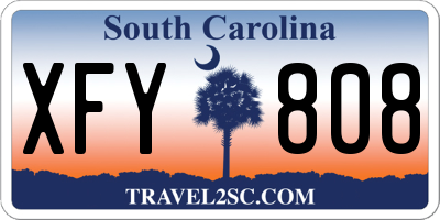SC license plate XFY808