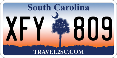 SC license plate XFY809