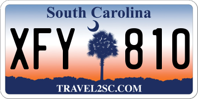 SC license plate XFY810