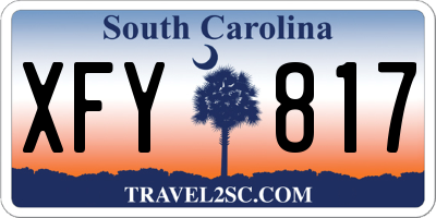 SC license plate XFY817