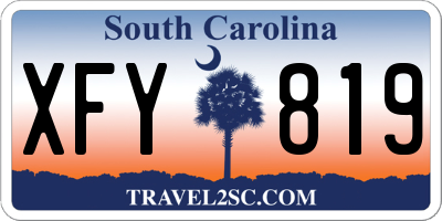 SC license plate XFY819