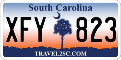 SC license plate XFY823