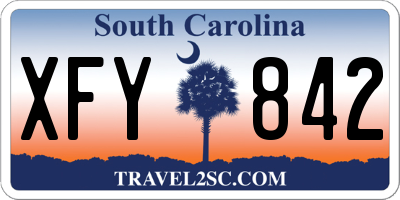 SC license plate XFY842