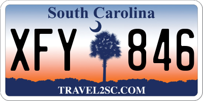 SC license plate XFY846