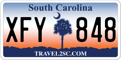 SC license plate XFY848