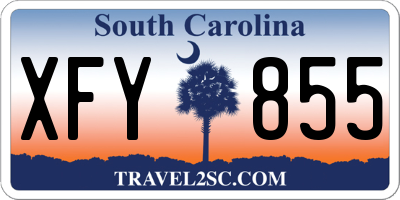 SC license plate XFY855