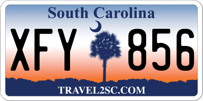 SC license plate XFY856