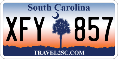 SC license plate XFY857