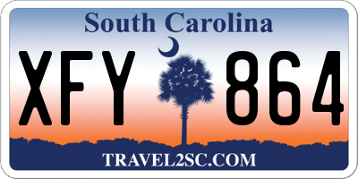 SC license plate XFY864