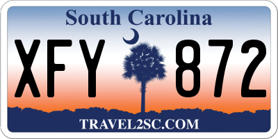 SC license plate XFY872