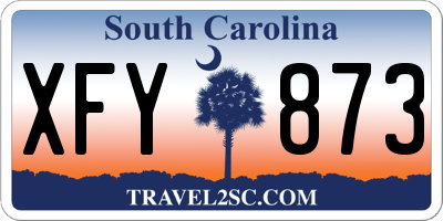 SC license plate XFY873