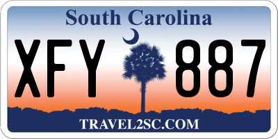 SC license plate XFY887