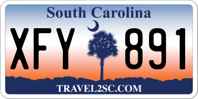 SC license plate XFY891