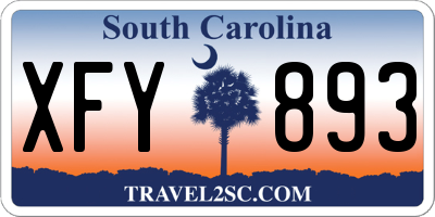 SC license plate XFY893