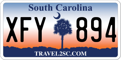 SC license plate XFY894