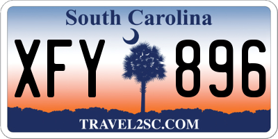 SC license plate XFY896