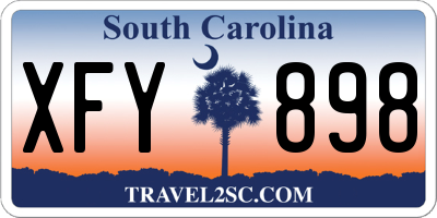 SC license plate XFY898