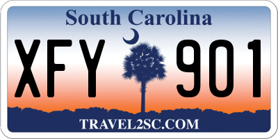 SC license plate XFY901