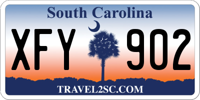 SC license plate XFY902