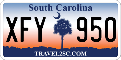 SC license plate XFY950