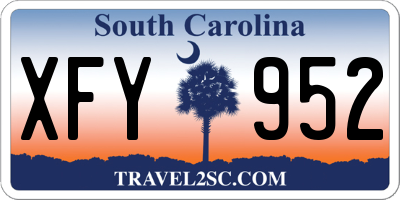 SC license plate XFY952