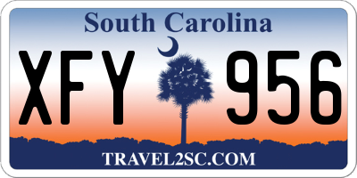 SC license plate XFY956