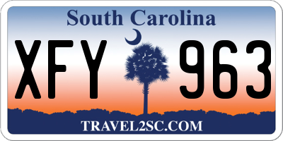 SC license plate XFY963