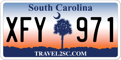 SC license plate XFY971