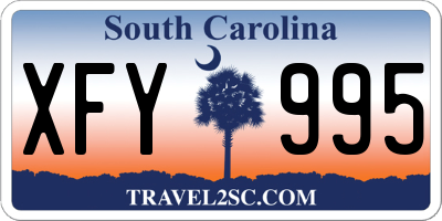 SC license plate XFY995
