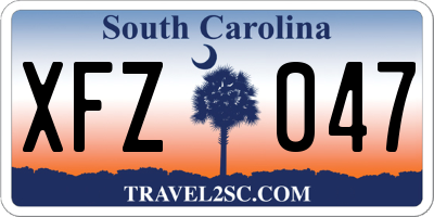 SC license plate XFZ047