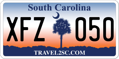 SC license plate XFZ050