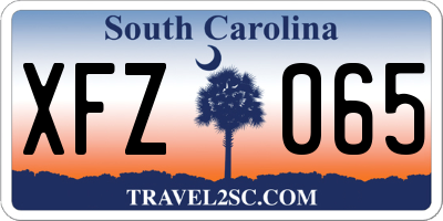 SC license plate XFZ065