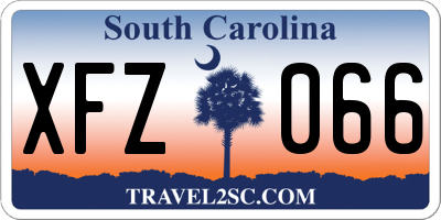 SC license plate XFZ066