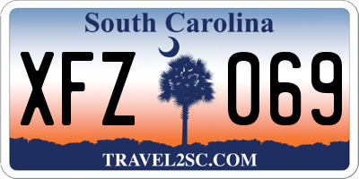 SC license plate XFZ069