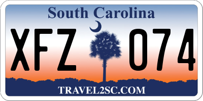SC license plate XFZ074