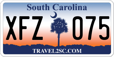 SC license plate XFZ075