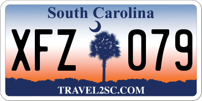 SC license plate XFZ079