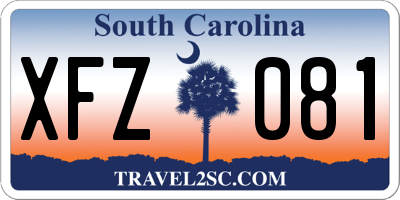 SC license plate XFZ081