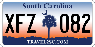 SC license plate XFZ082