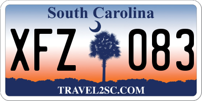 SC license plate XFZ083